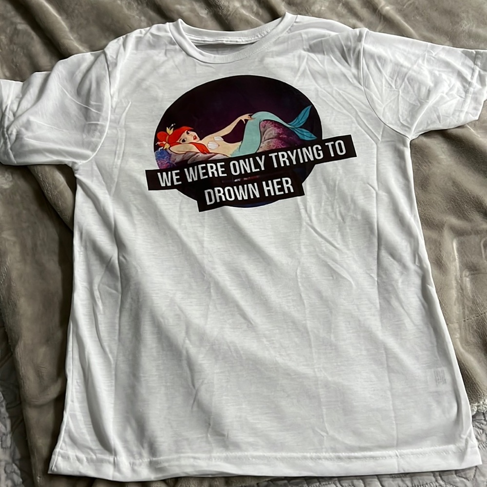 Neverland Mermaid shirt Peter Pan “we were only trying to drown her” 🧜‍♀️